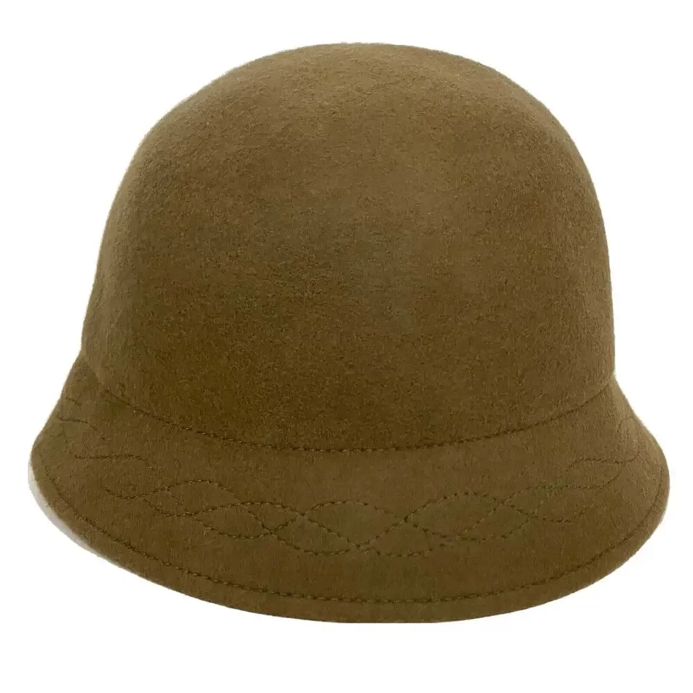 Albertus Swanepoel Vintage-style Women’s Hat 100% Wool Cloche Bucket Retro OS